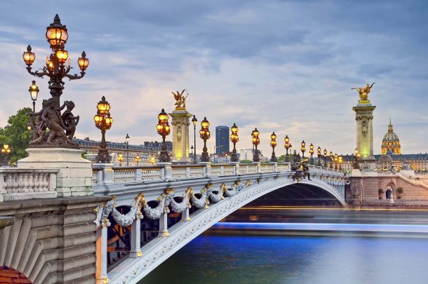 巴黎 - Alexandre III Bridge Paris, France.