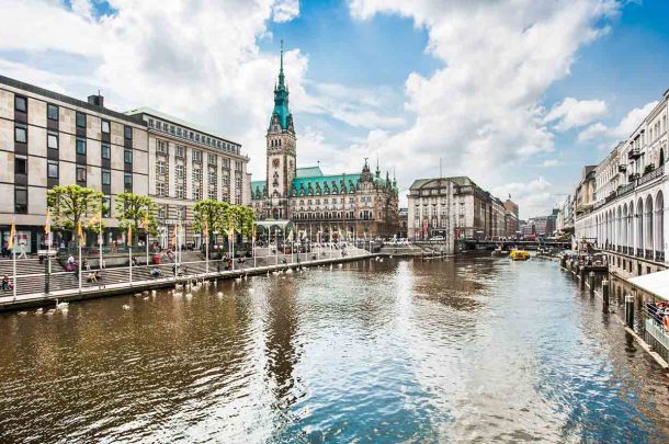 Hamburg - Hamburg City Center, Germany.