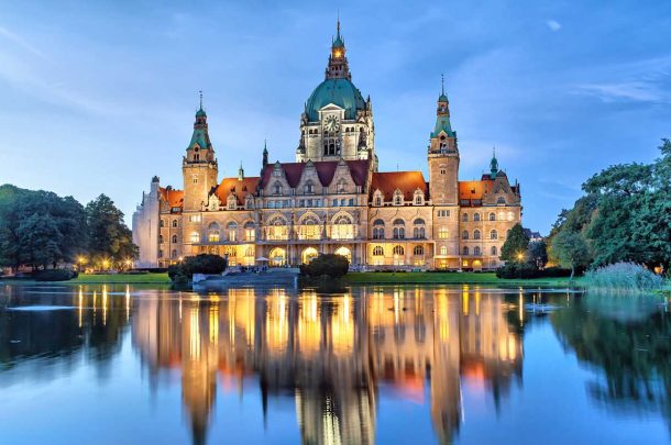 Hanover - New City Hall of Hanover, Germany